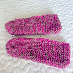 Hand-knit slippers